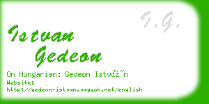 istvan gedeon business card